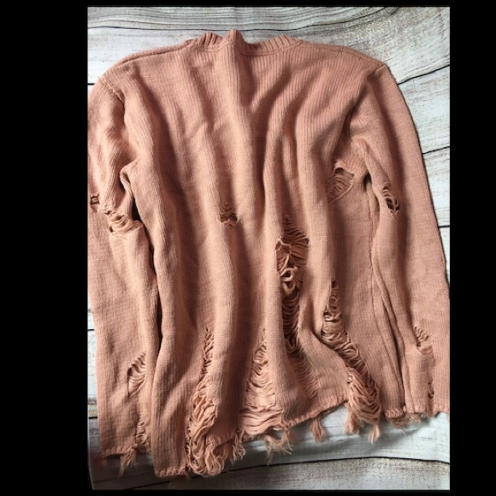Distressed Knit Sweater - Picture 2 of 2